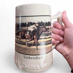 Unbridled Horse Racing Mug - Calder Race Course 6”
